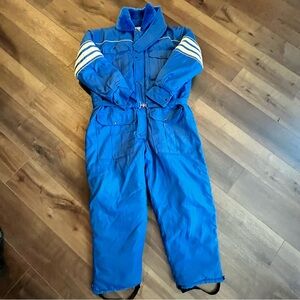 Vintage 70s 80s Appalachian Trail Blue One Piece Snow Ski Suit Mens Size Large